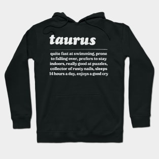 Taurus Zodiac Symbol //// Humorous Gift Design Hoodie